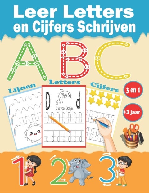 Leer Letters en Cijfers Schrijven - leren tekenen Lijnen - Letters - Cijfers. Hoofdletters en kleine letters. Leer cursief schrijven. +3 jaar. voor de kleuterschool en de lagere school!