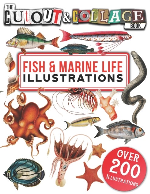 The Cut Out And Collage Book Fish & Marine Life Illustrations - Over 200 High Quality Marine Life & Fish illustrations For Collage And Mixed Media Artists