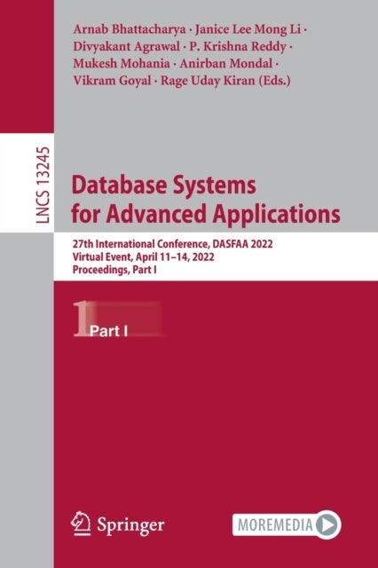 Database Systems for Advanced Applications - 27th International Conference, DASFAA 2022, Virtual Event, April 11–14, 2022, Proceedings, Part I
