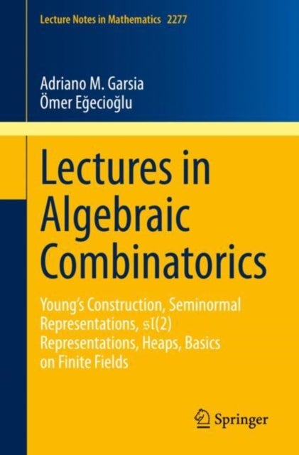Lectures in Algebraic Combinatorics - Young's Construction, Seminormal Representations, SL(2) Representations, Heaps, Basics on Finite Fields