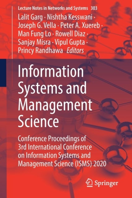 Information Systems and Management Science - Conference Proceedings of 3rd International Conference on Information Systems and Management Science (ISMS) 2020