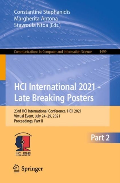 HCI International 2021 - Late Breaking Posters - 23rd HCI International Conference, HCII 2021, Virtual Event, July 24–29, 2021, Proceedings, Part II