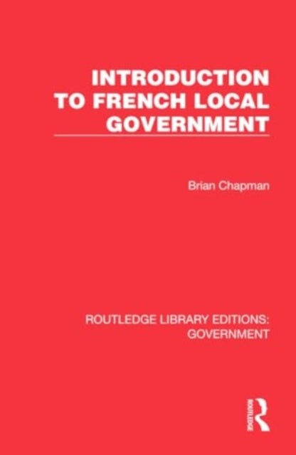 Introduction to French Local Government