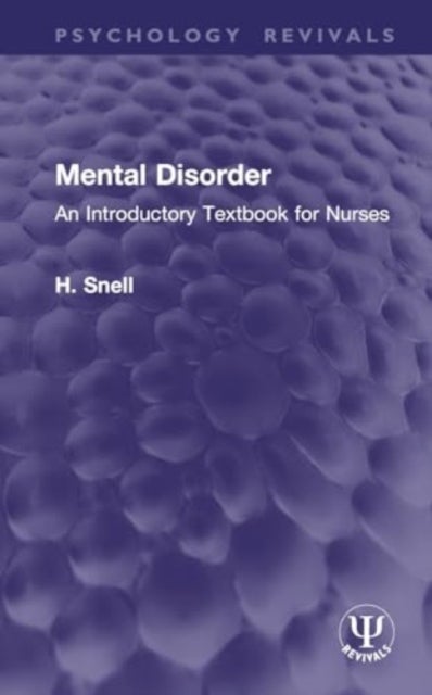 Mental Disorder - An Introductory Textbook for Nurses