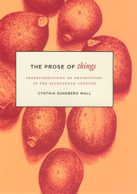 The Prose of Things - Transformations of Description in the Eighteenth Century