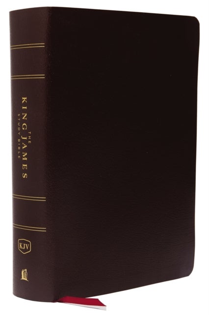 KJV, The King James Study Bible, Bonded Leather, Burgundy, Thumb Indexed, Red Letter, Full-Color Edition - Holy Bible, King James Version