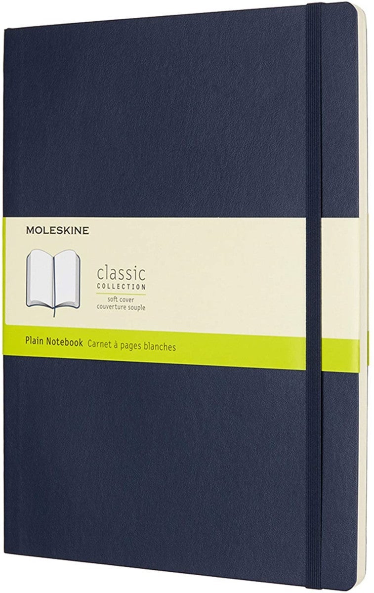 Moleskine Notatbok Ulinjert Safir Myk XL