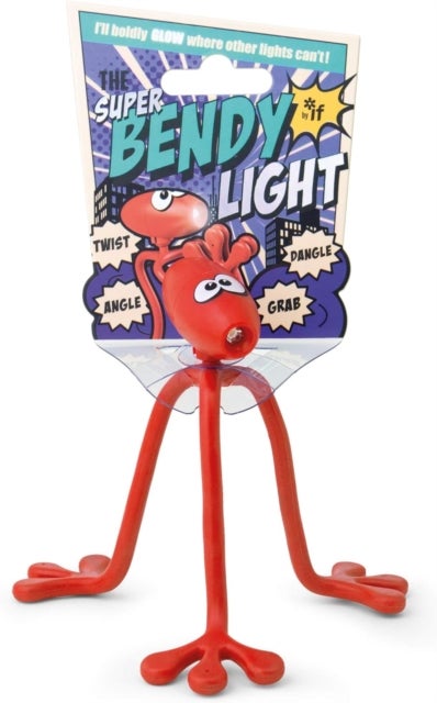 Boklys bøybar figur rød