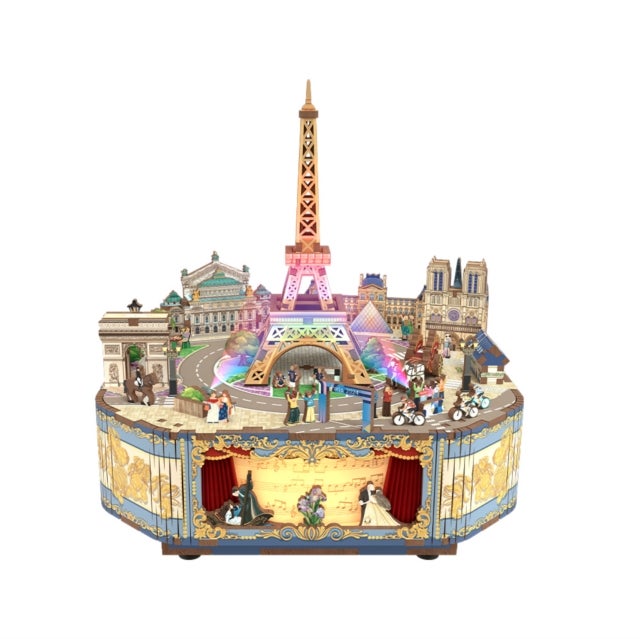 Romantic Paris -  3D Puzzle Music Box