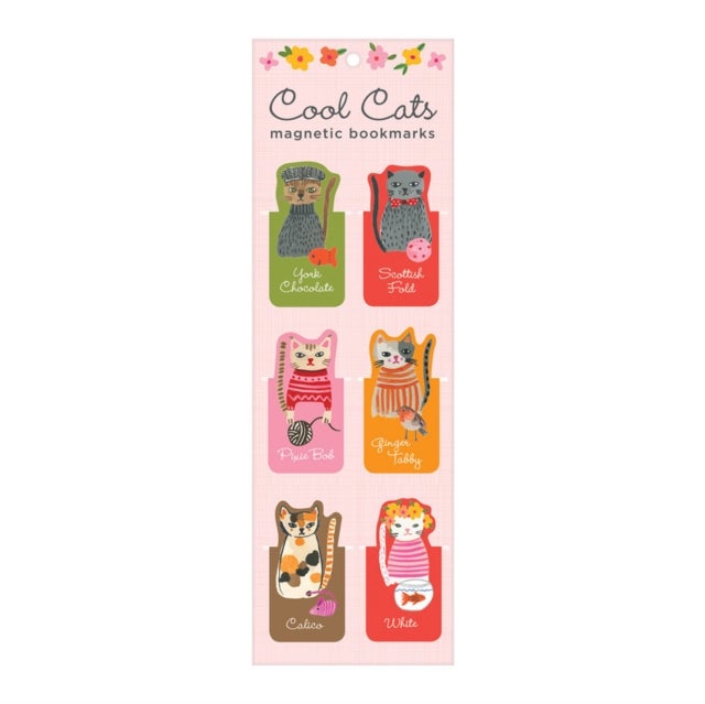 Cool Cats Magnetic Bookmarks
