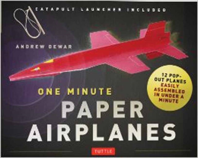 One Minute Paper Airplanes Kit - 12 Pop-Out Planes, Easily Assembled in Under a Minute: Paper Airplane Book with Paper, 12 Projects & Plane Launcher