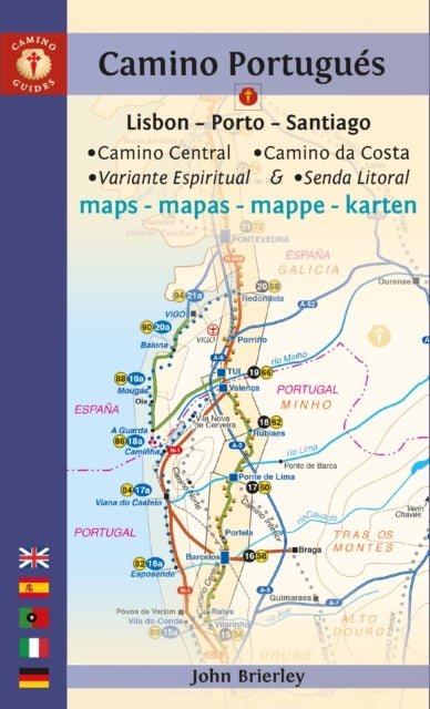 Camino Portugues Maps - Lisbon - Porto - Santiago / Camino Central, Camino de la Costa, Variente Espiritual & Senda Litoral