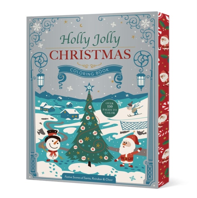Holly Jolly Christmas Coloring Book - Festive Scenes of Santa, Reindeer & Cheer