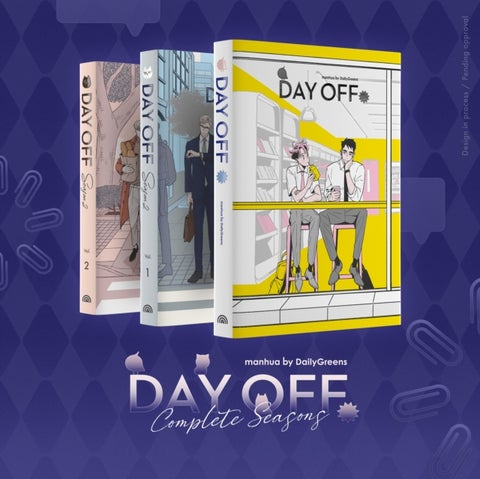 Day Off Season 1 + Season 2 = 3 books in total in one cardboard