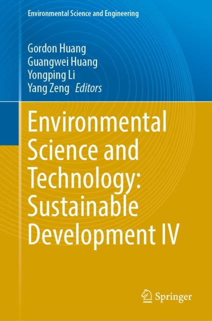 Environmental Science and Technology: Sustainable Development IV