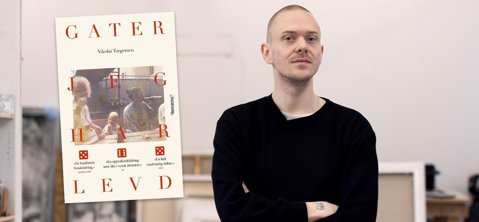 Billedkunstner Nikolai Torgersen debuterer som forfatter. Foto: Helene Spanthus