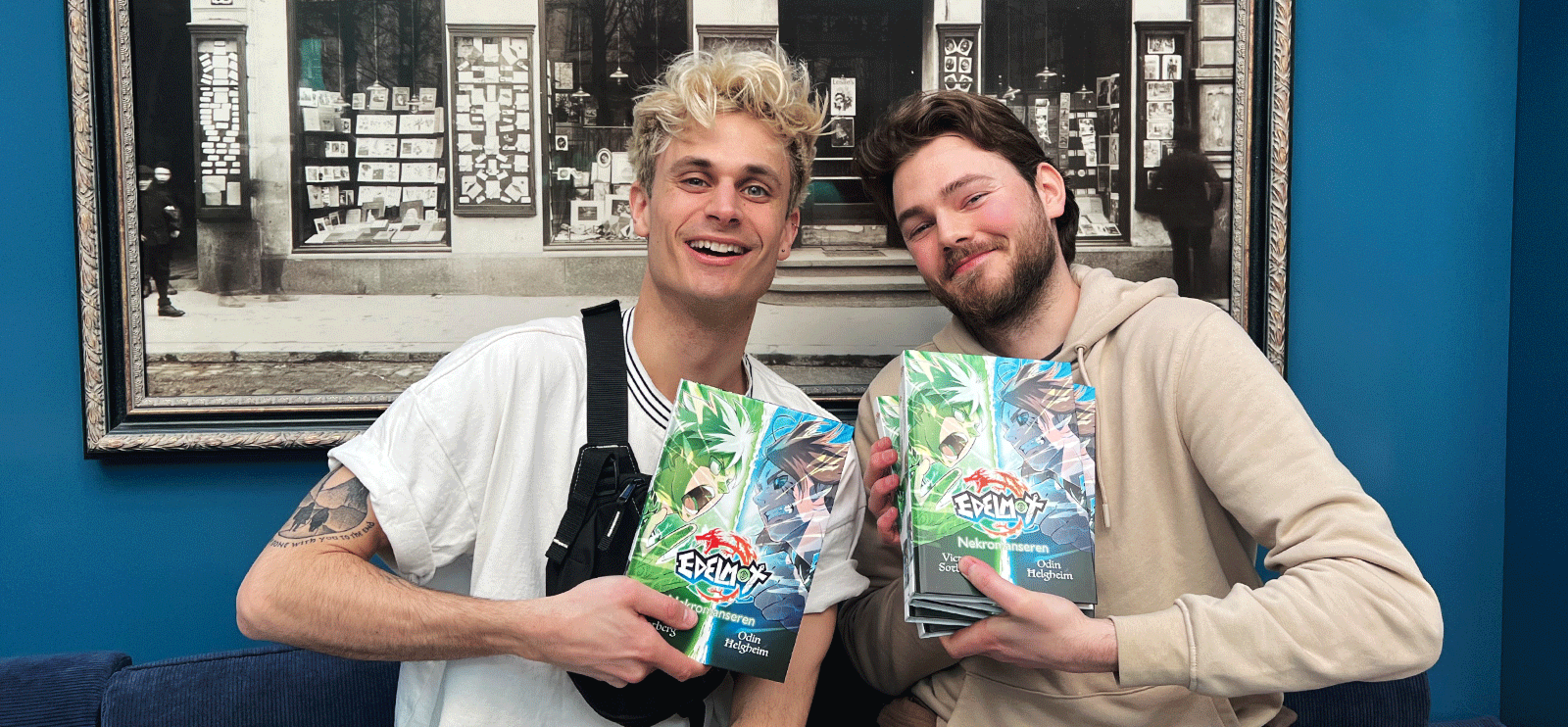 Barnas favoritt: Victor Sotberg og Odin Helgheims bestselgende barnebokserie skaper leselyst! Foto: Maja Marcussen