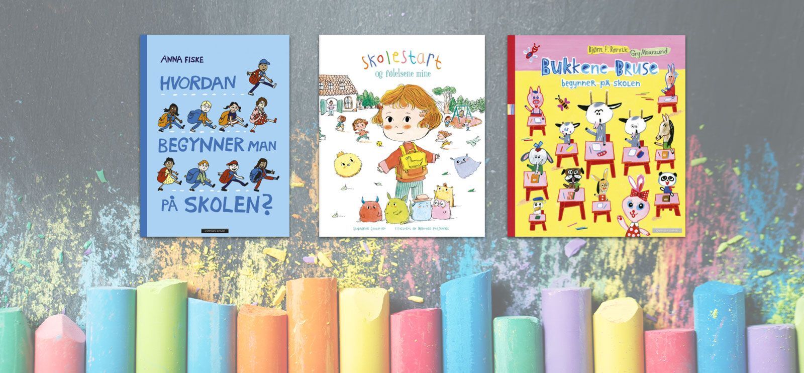 Start skolestarter? Les bøker om å gå på skolen.