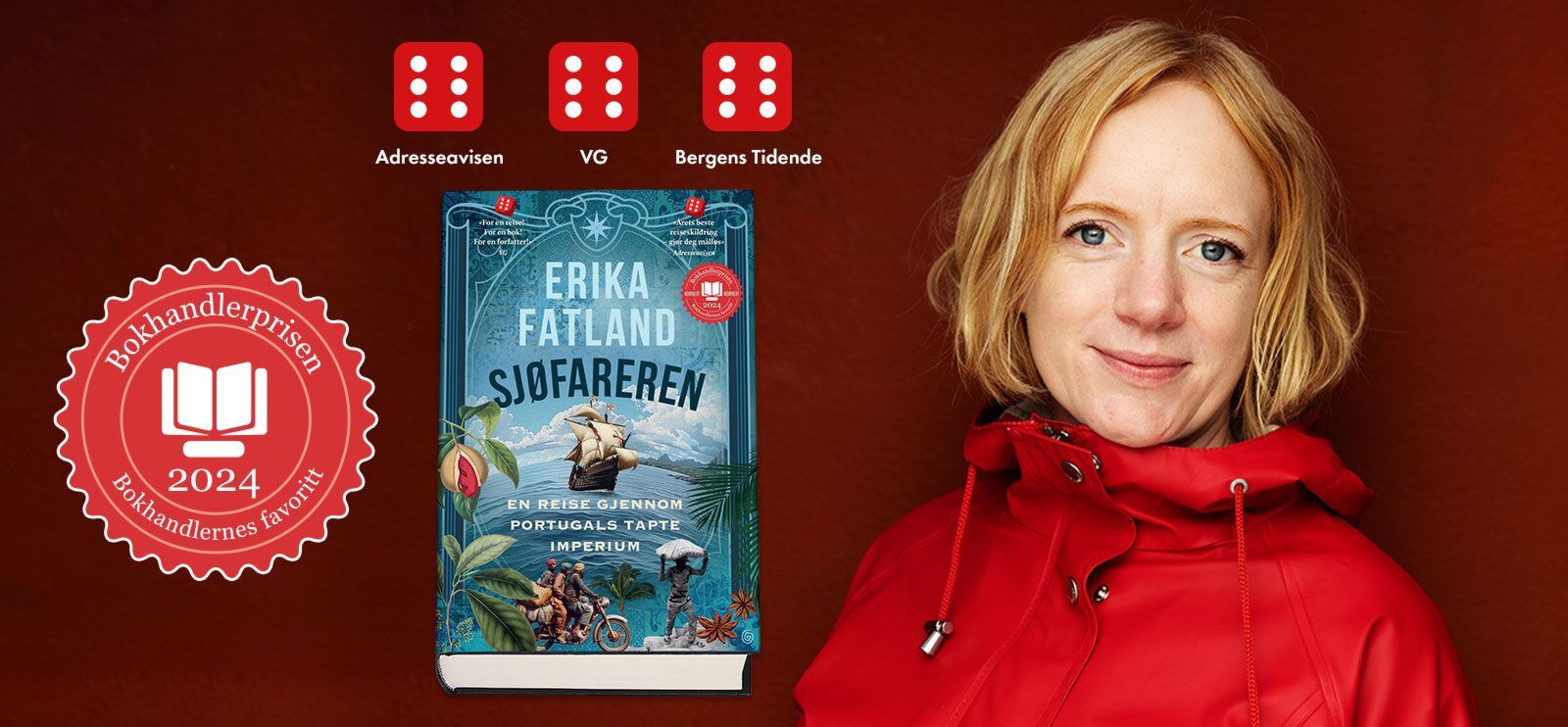 Erika Fatland har vunnet Bokhandlerprisen 2024. Foto: Agnete Brun