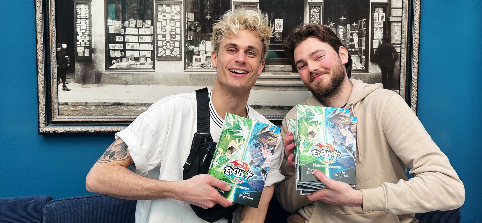 Barnas favoritt: Victor Sotberg og Odin Helgheims bestselgende barnebokserie skaper leselyst! Foto: Maja Marcussen