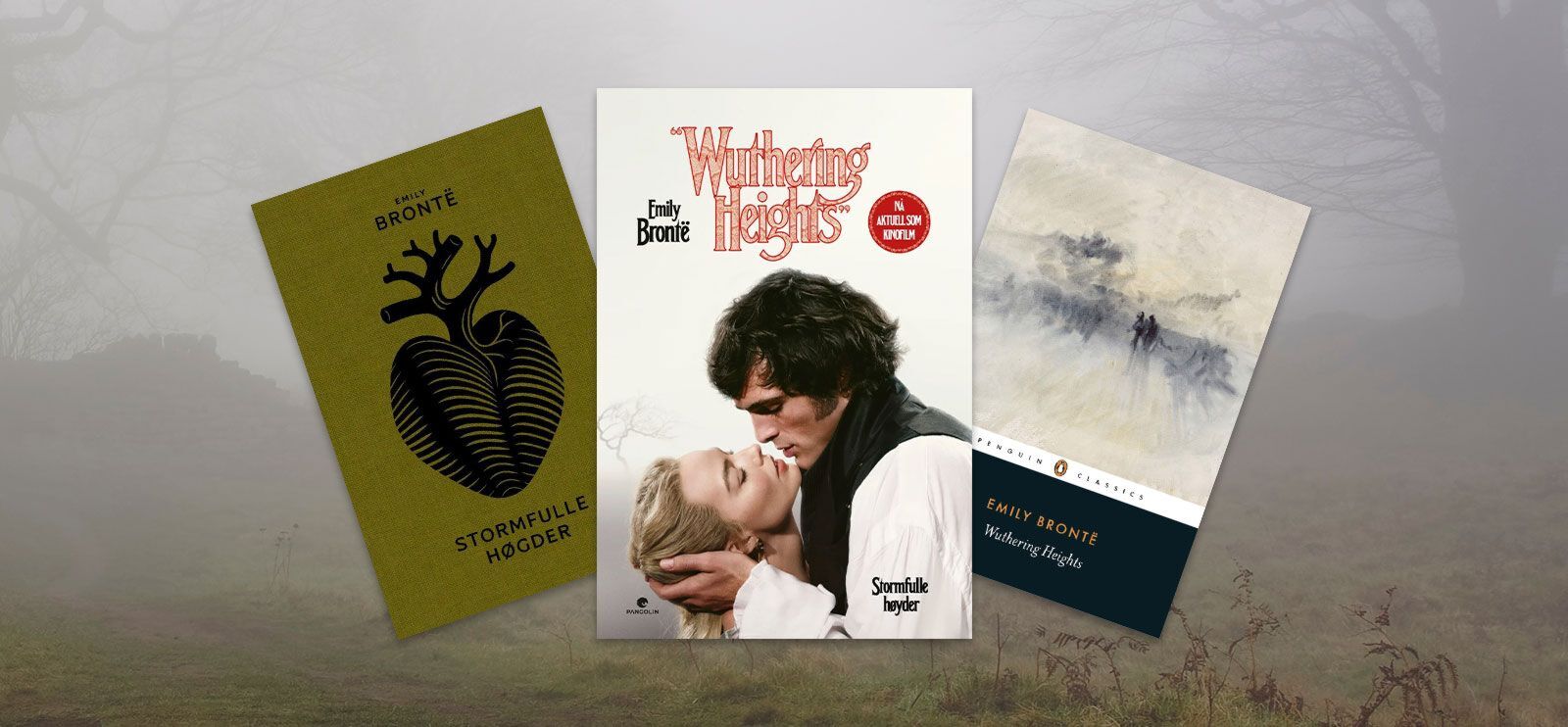 Klassikeren «Wuthering Heights» er tilgjengelig i flere utgaver – på nynorsk, bokmål og engelsk.