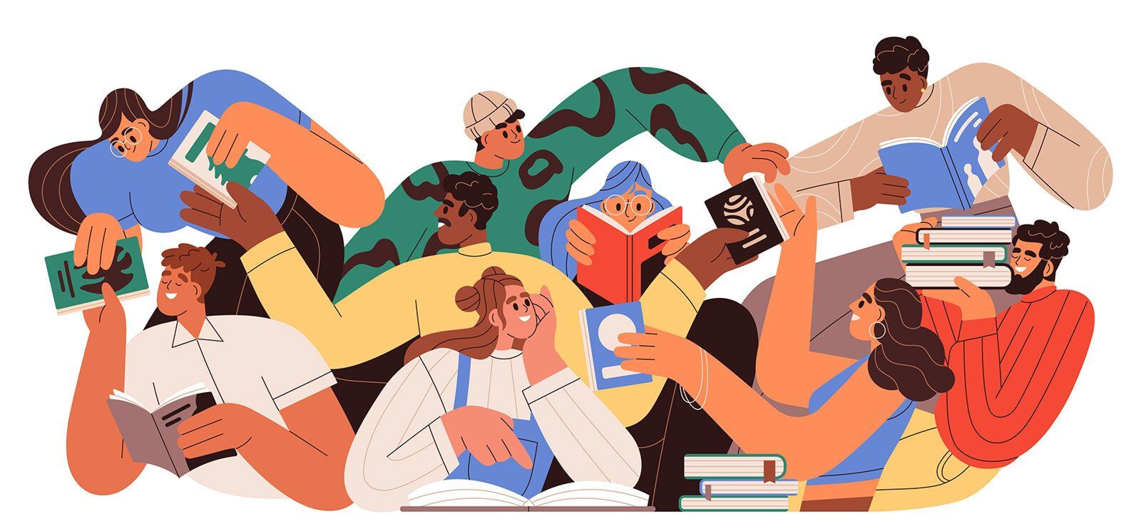 Leseopplevelsen blir morsommere sammen med andre! Foto: Adobe Stock