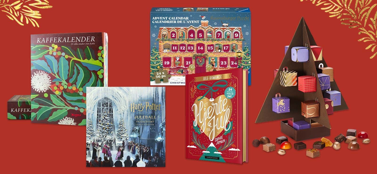 Smakfull kaffe, en god bok, puslespill eller eksklusiv sjokolade? Finn din favoritt blant årets adventskalendere og tell ned til jul.