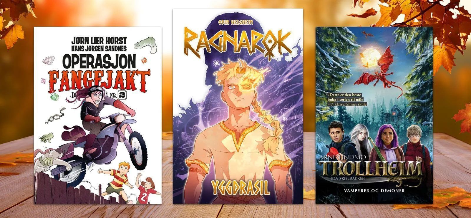 Nye barnebøker fra 2023: Detektivbyrå nr 2., Ragnarok, Trollheim