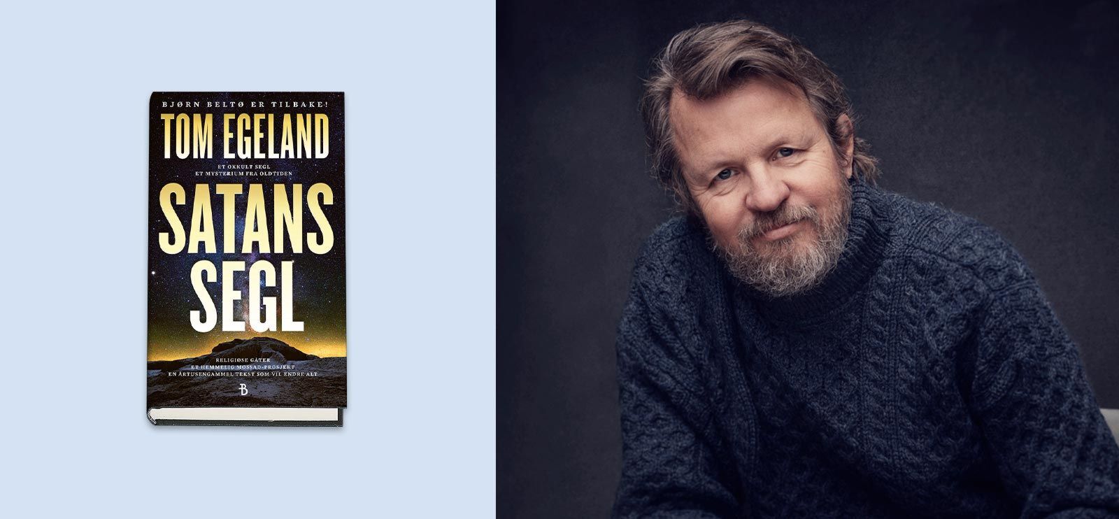 Satans Segl er den nye boken til krimforfatter Tom Egeland.