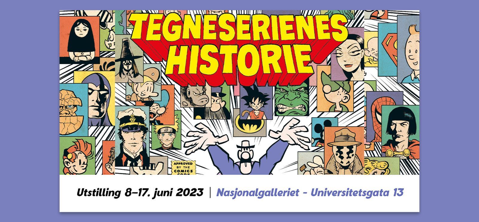 Sommeren 2023 arrangerte Norli tegneserieutstilling!