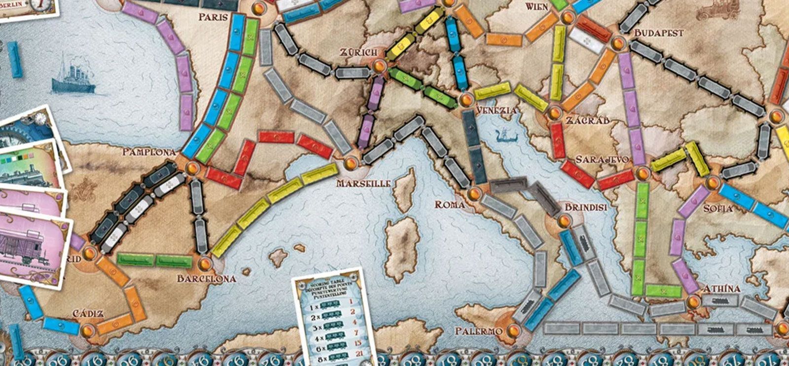 Ticket to Ride er det verdenskjente brettspillet som går ut på å bygge togruter!