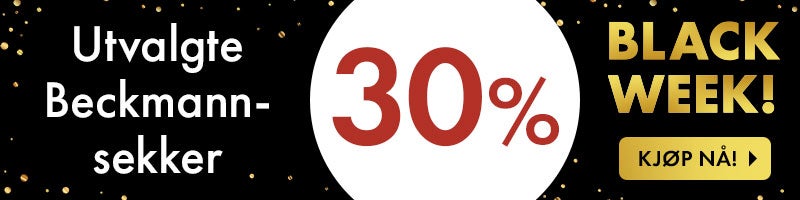 Black Week: 30% på utvalgte Beckmann-sekker.