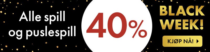 Black week: 40% på spill og puslespill