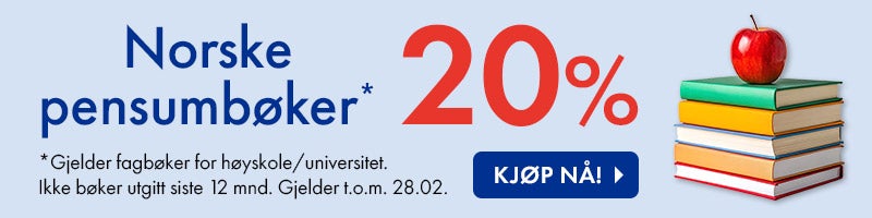 20% på norske pensumbøker.