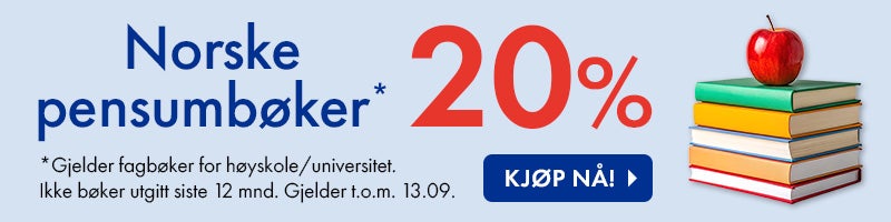 Norske fagbøker til 20%. Norske fagbøker til 20%.