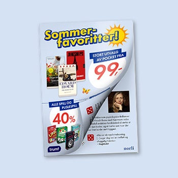 Katalog med vårens romaner.