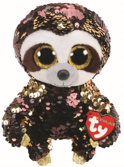 Bamse Ty Dangler Brun Glitt Dovendyr Medium