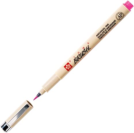 Sakura Pigma tusj med penselspiss #21 rosa