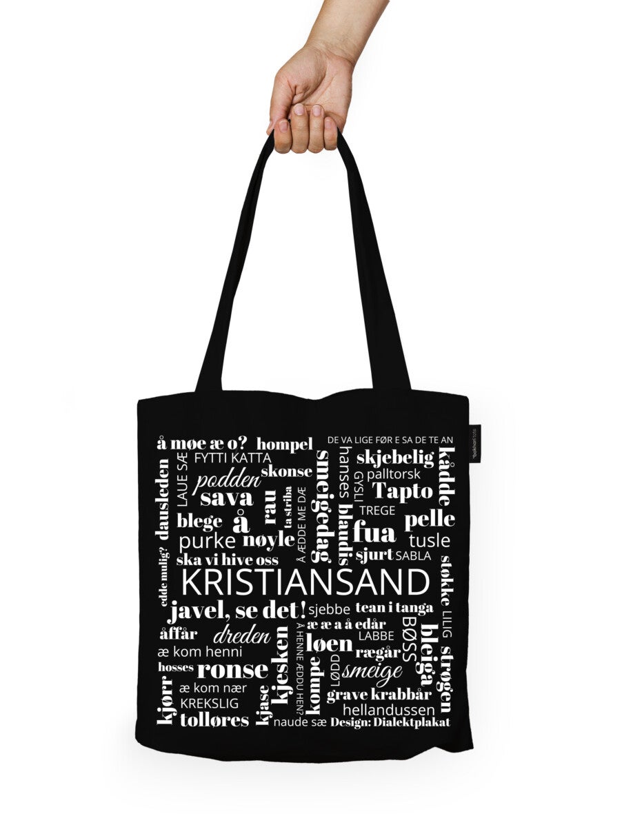 Handlenett Bokhari Kristiansand S svart