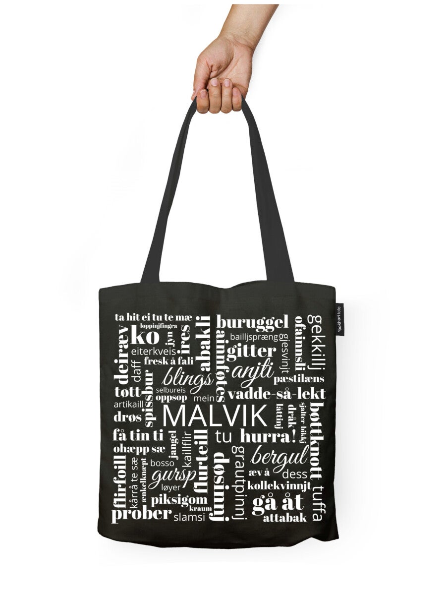 Handlenett Bokhari Malvik svart