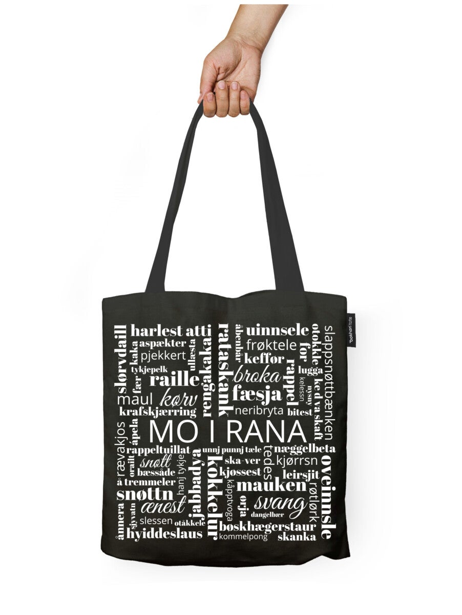 Handlenett Bokhari Mo i Rana svart