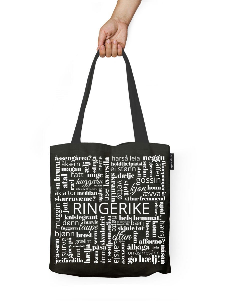 Handlenett Bokhari Ringerike svart