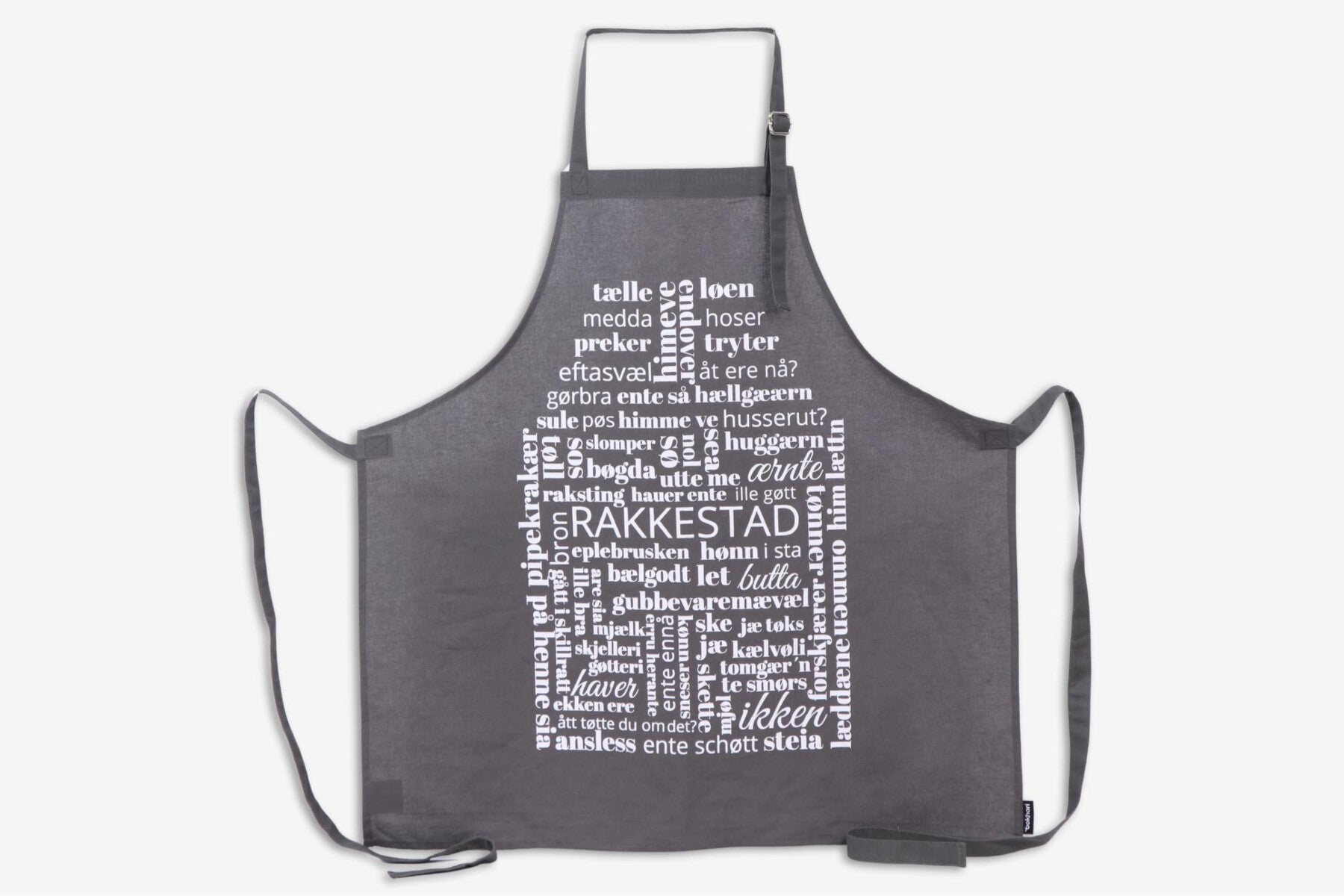 Dialektforkle Bokhari Rakkestad Koks grå