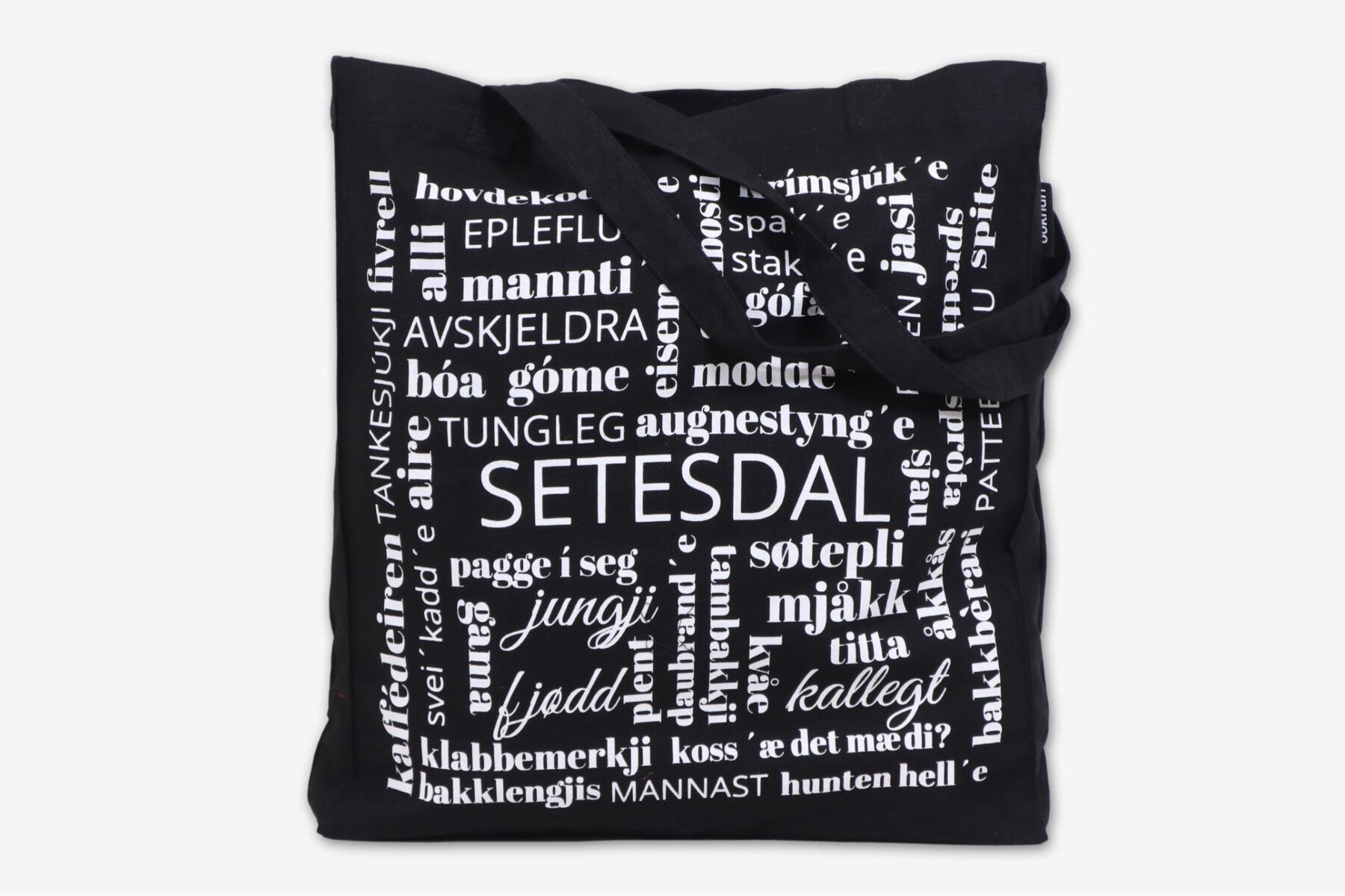 Handlenett Bokhari Setesdal sort