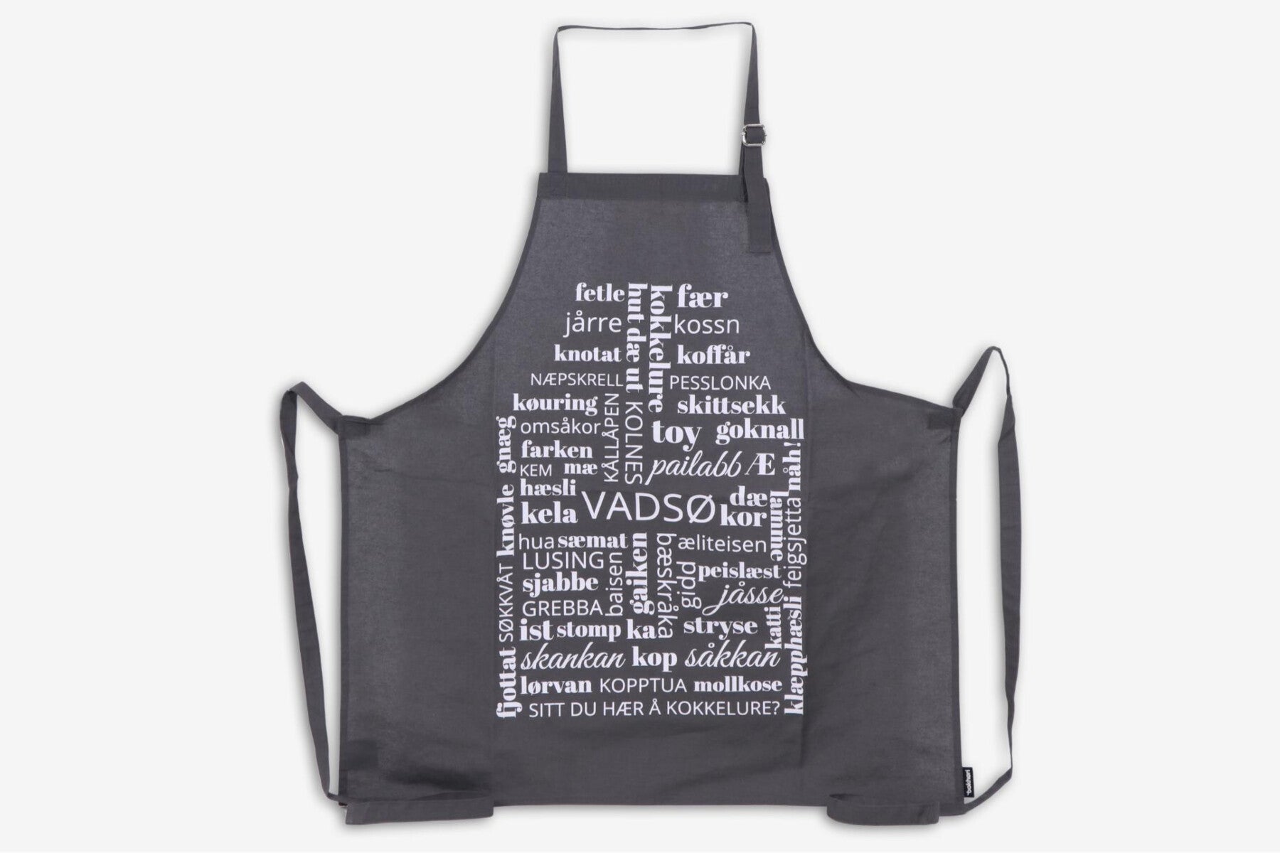 Dialektforkle Bokhari Vadsø Koks grå