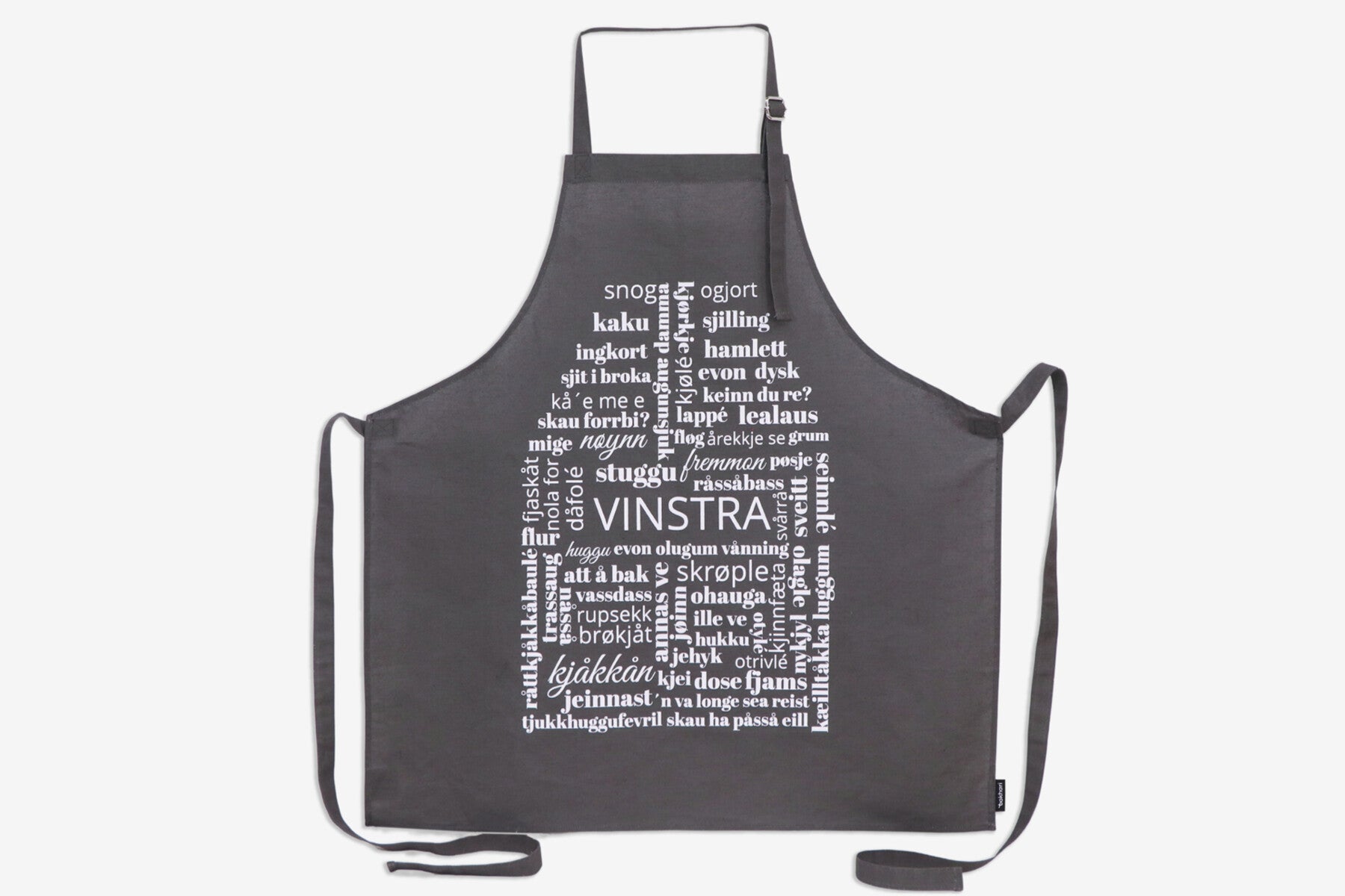 Dialektforkle Bokhari Vinstra Koks grå