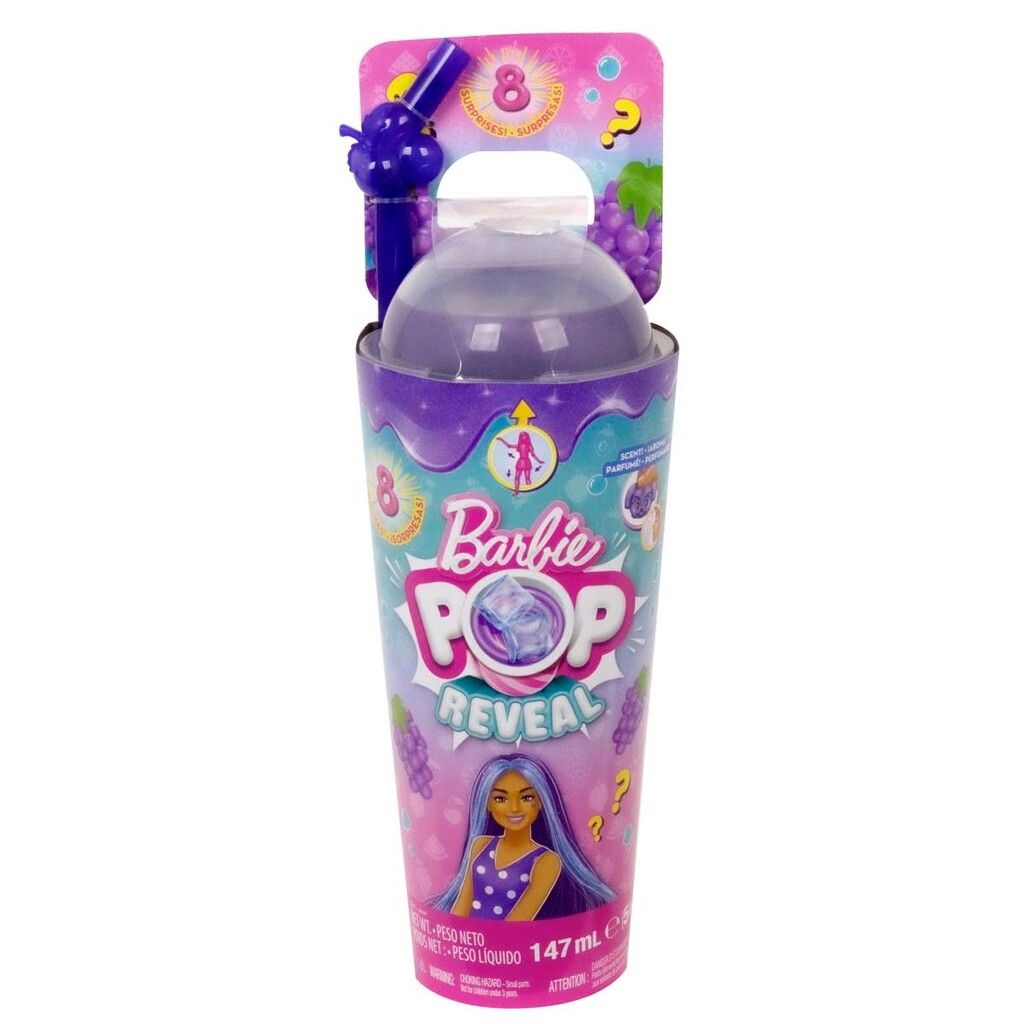 Dukke Barbie Pop Reveal Juicy Grape Fizz
