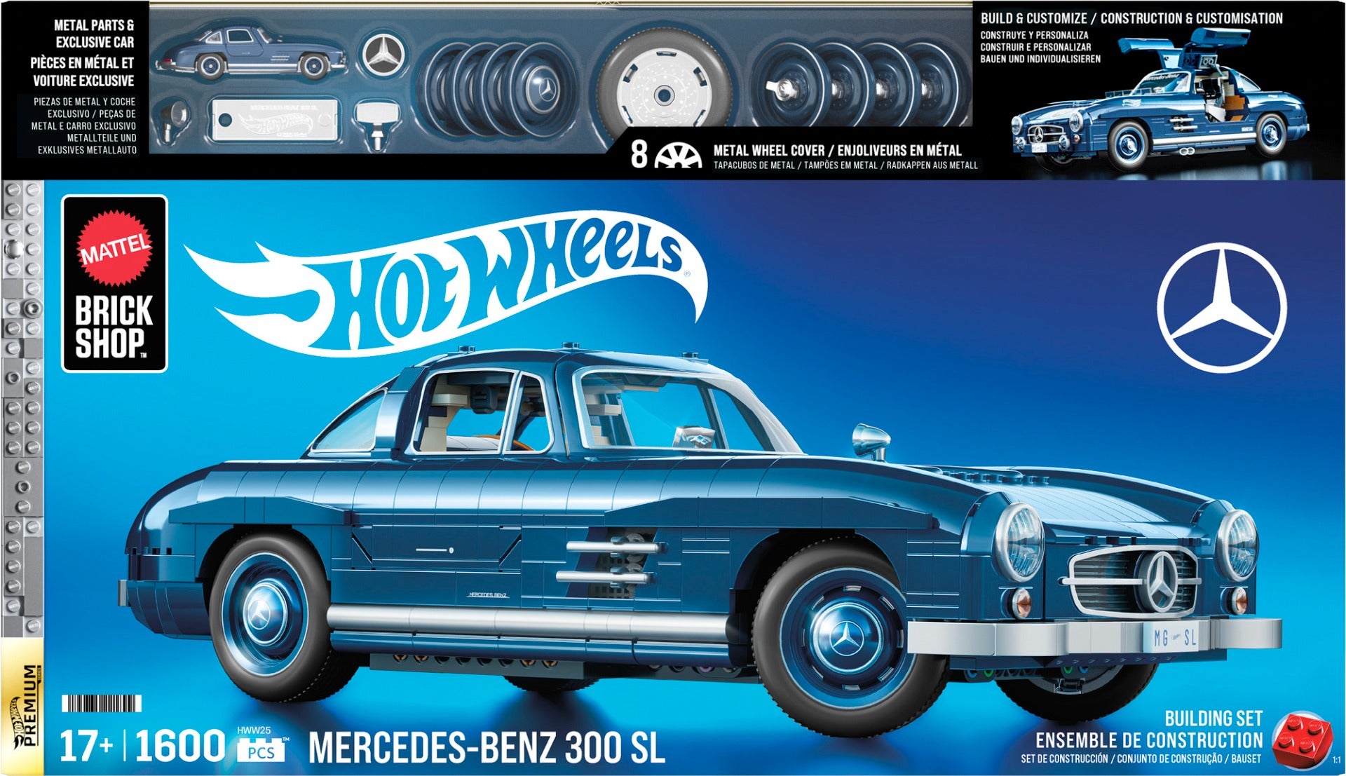 Hot Wheels Brick Shop Premium Series Mercedes-Benz