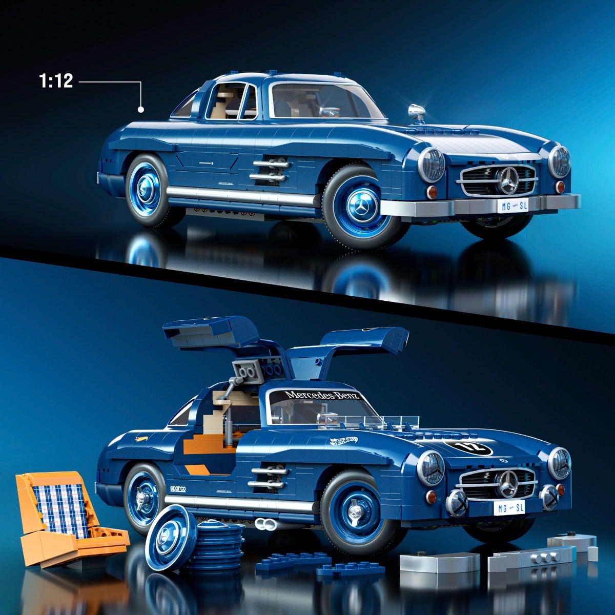Hot Wheels Brick Shop Premium Series Mercedes-Benz