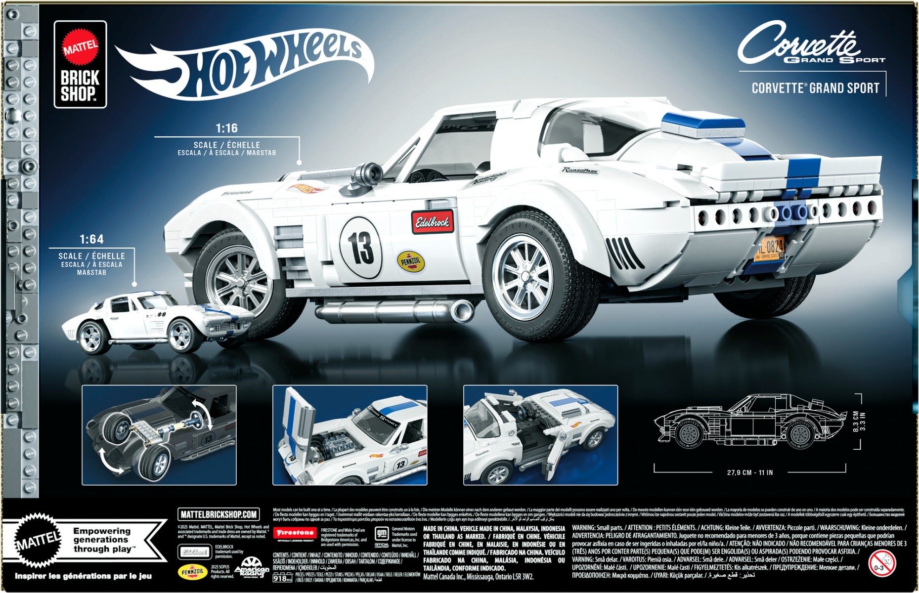 Hot Wheels Brick Shop Elite Series Corvette Sport